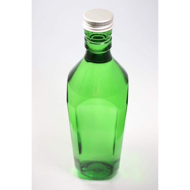 720角 グリーンびん 角瓶 12本入 酒瓶 ふた付 ガラス瓶 保存瓶 ワイン