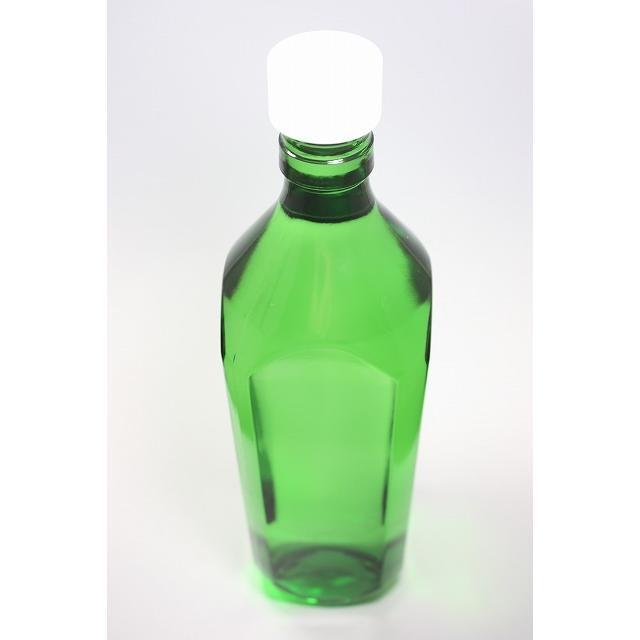 720角 グリーンびん 角瓶 12本入 酒瓶 ふた付 ガラス瓶 保存瓶 ワイン
