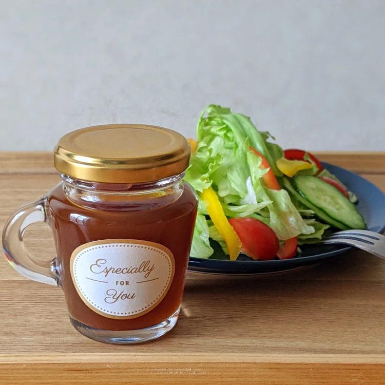 WMN-100 丸瓶 8本入 ジャム瓶 ふた付 ガラス瓶 保存瓶 はちみつ容器 取っ手付 高級感 小さい かわいい 可愛い おしゃれ オシャレ スタイリッシュ | ブランド登録なし | 12