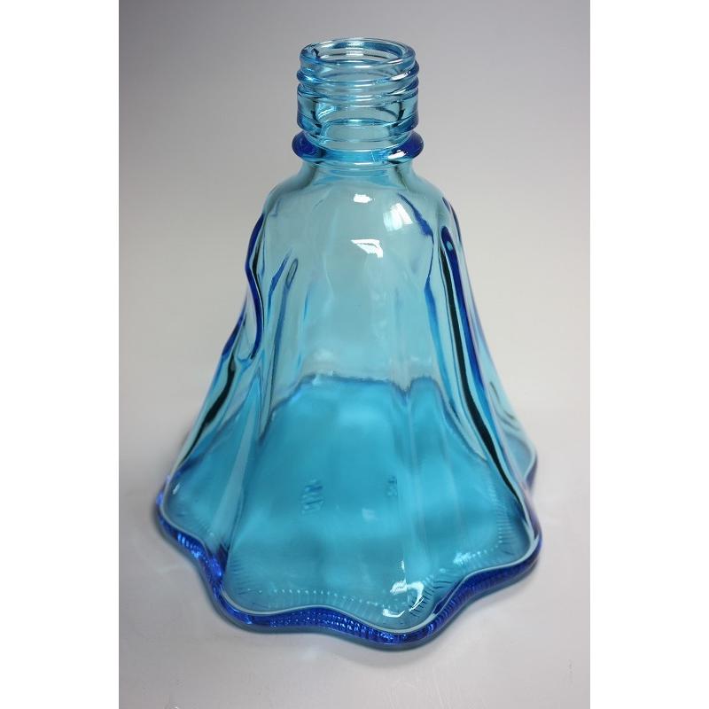 FJ-Mtボトル ブルーびん 富士山型瓶 6本入 酒瓶 ふた付 ガラス瓶 保存瓶 ワイン瓶 焼酎 ジュース 酒 梅酒 シロップ ワインボトル ブルーボトル | ブランド登録なし | 04