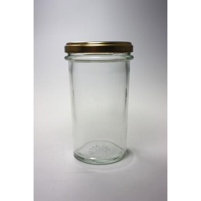 カップ230ST 丸瓶 10本入 ジャム瓶 ふた付 ガラス瓶 保存瓶 はちみつ