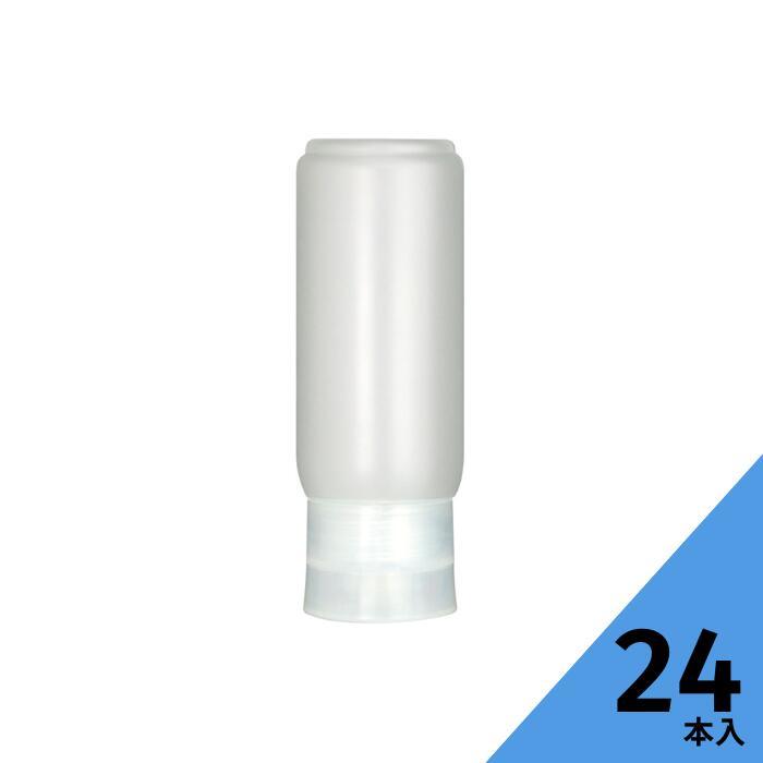 SSC143Rボトル ポリ容器 24本入 ふた付 小容量 保存 ボトル 蜂蜜 オリゴ糖 シロップ ソース ケチャップ 逆止弁 倒立 便利グッズ 大掃除 小分け 洗剤 クリーナー | ブランド登録なし