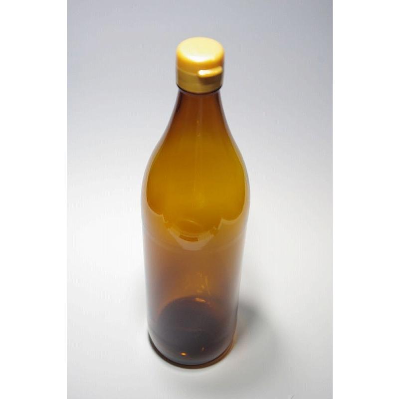 900R 茶びん アンバー色 丸瓶 12本入 調味料瓶 ふた付 ガラス瓶 保存瓶 醤油 しょうゆ しょう油 ポン酢 酢 油 ぽん酢 オイル オリーブオイル | ブランド登録なし | 03