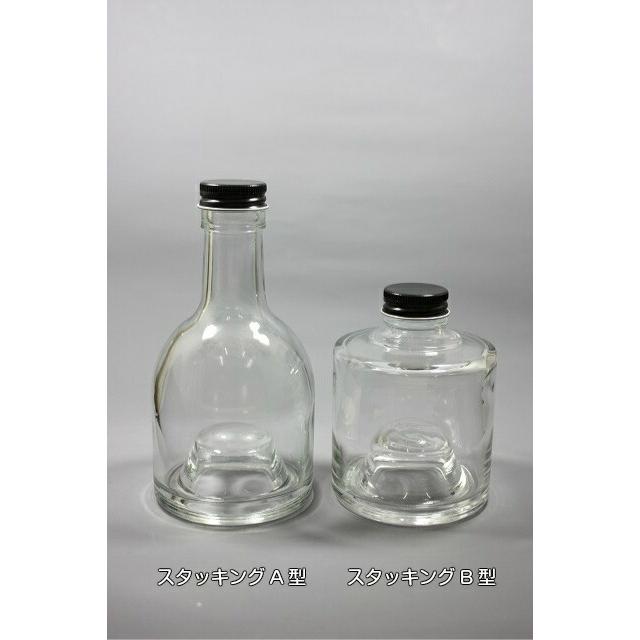 スタッキングA型 丸瓶 12本入 酒瓶 ふた付 ガラス瓶 保存瓶 ワイン瓶 焼酎 ジュース ボトル 酒 梅酒 シロップ ワインボトル 調味料 硝子瓶 ワイン | ブランド登録なし | 07