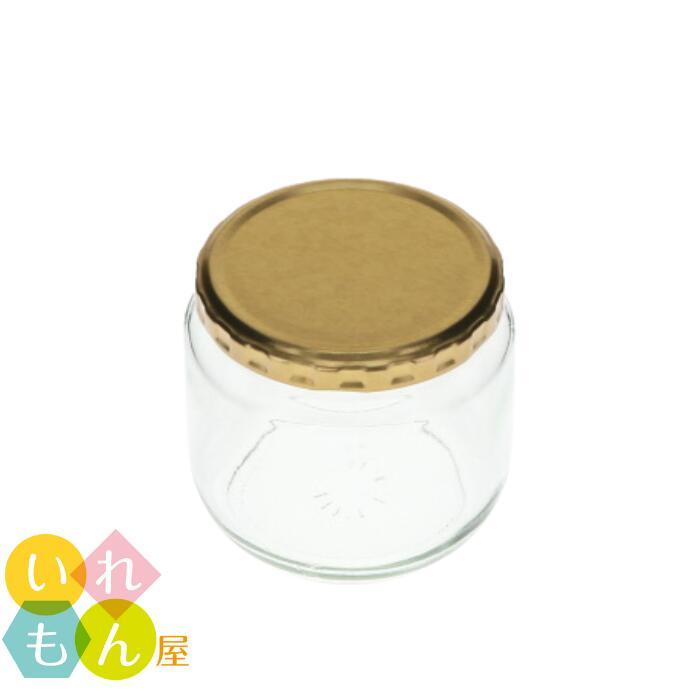 ジャム瓶 ジャム500 丸瓶 40本入 ふた付 ガラス瓶 保存瓶 はちみつ 果実 シロップ 漬け 大容量 業務用 味噌 お土産 レトロ かわいい 可愛い おしゃれ 蓋付 | ブランド登録なし | 02