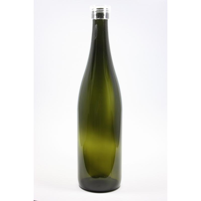 ロングS720 スモークびん ダークスモーク色 丸瓶 24本入 酒瓶 ふた付 ガラス瓶 保存瓶 ワイン瓶 焼酎 ジュース ボトル 酒 梅酒 シロップ | ブランド登録なし | 01