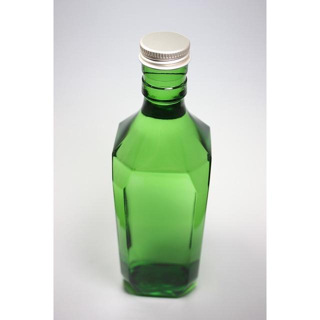 500角 グリーンびん 角瓶 1本入 酒瓶 ふた付 ガラス瓶 保存瓶 ワイン瓶