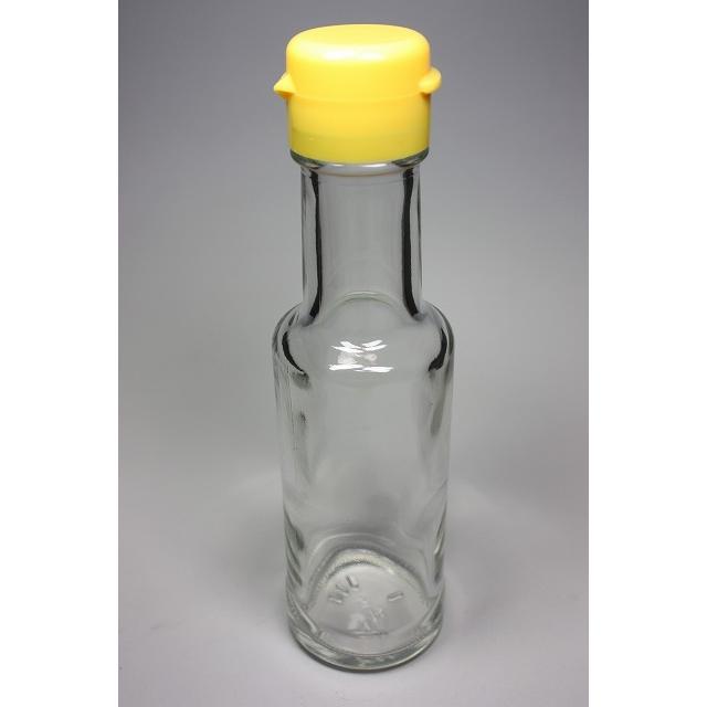 VU-100 丸瓶 1本入 調味料瓶 ふた付 ガラス瓶 保存瓶 醤油 しょうゆ しょう油 ポン酢 酢 油 ぽん酢 オイル オリーブオイル ソース タレ ダシ | ブランド登録なし | 02