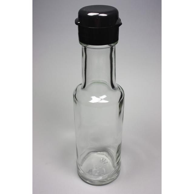 VU-100 丸瓶 1本入 調味料瓶 ふた付 ガラス瓶 保存瓶 醤油 しょうゆ しょう油 ポン酢 酢 油 ぽん酢 オイル オリーブオイル ソース タレ ダシ | ブランド登録なし | 03