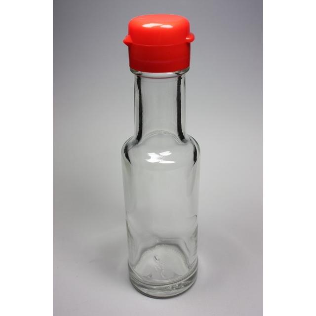 VU-100 丸瓶 1本入 調味料瓶 ふた付 ガラス瓶 保存瓶 醤油 しょうゆ しょう油 ポン酢 酢 油 ぽん酢 オイル オリーブオイル ソース タレ ダシ | ブランド登録なし | 04