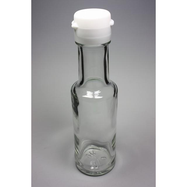 VU-100 丸瓶 1本入 調味料瓶 ふた付 ガラス瓶 保存瓶 醤油 しょうゆ しょう油 ポン酢 酢 油 ぽん酢 オイル オリーブオイル ソース タレ ダシ | ブランド登録なし | 05