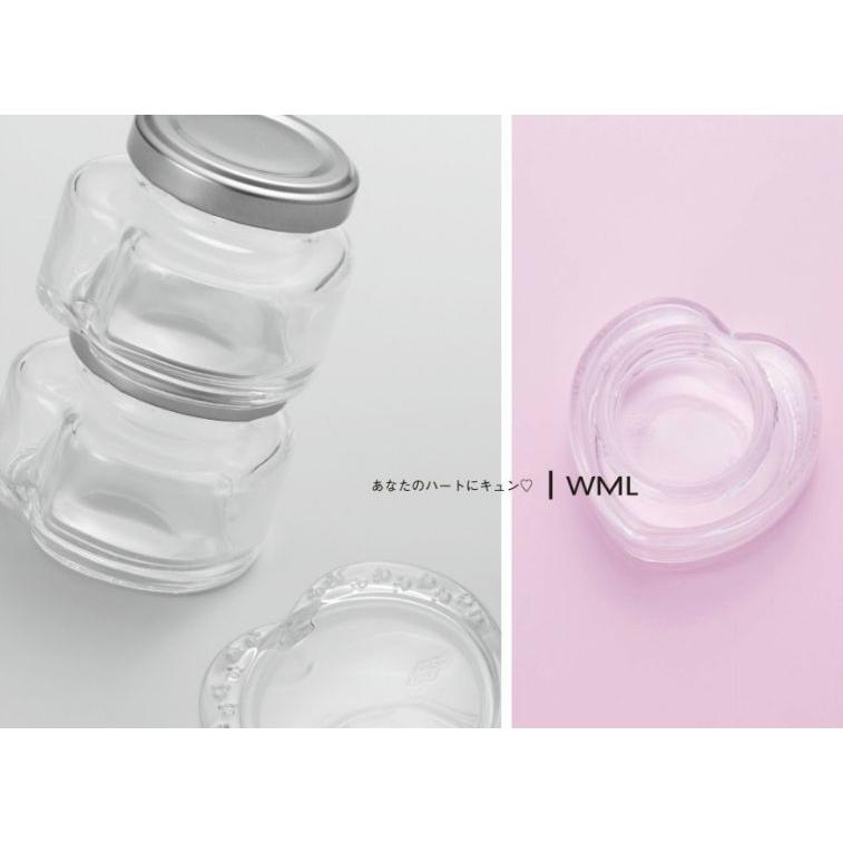 WML-35 ハート型瓶 1本入 ジャム瓶 ふた付 ガラス瓶 保存瓶 はちみつ容器 小さい かわいい 高級感 可愛い おしゃれ オシャレ スタイリッシュ | ブランド登録なし | 05