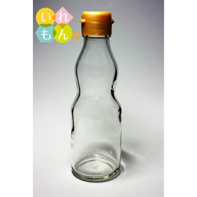 VO-180 丸瓶 1本入 調味料瓶 ふた付 ガラス瓶 保存瓶 醤油 しょうゆ しょう油 ポン酢 酢 油 ぽん酢 オイル オリーブオイル ソース タレ ダシ | ブランド登録なし | 01