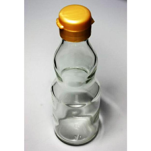 VO-180 丸瓶 1本入 調味料瓶 ふた付 ガラス瓶 保存瓶 醤油 しょうゆ しょう油 ポン酢 酢 油 ぽん酢 オイル オリーブオイル ソース タレ ダシ | ブランド登録なし | 02