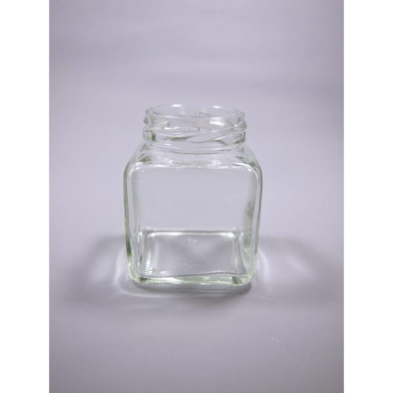 50角ツイスト 角瓶 1本入 ジャム瓶 ふた付 ガラス瓶 保存瓶 はちみつ容器 小さい かわいい 可愛い おしゃれ オシャレ スタイリッシュ かっこいい | ブランド登録なし | 01