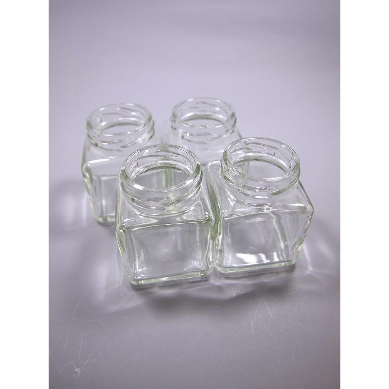 50角ツイスト 角瓶 1本入 ジャム瓶 ふた付 ガラス瓶 保存瓶 はちみつ容器 小さい かわいい 可愛い おしゃれ オシャレ スタイリッシュ かっこいい | ブランド登録なし | 08