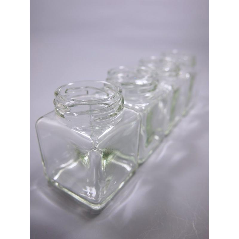 50角ツイスト 角瓶 1本入 ジャム瓶 ふた付 ガラス瓶 保存瓶 はちみつ容器 小さい かわいい 可愛い おしゃれ オシャレ スタイリッシュ かっこいい | ブランド登録なし | 09