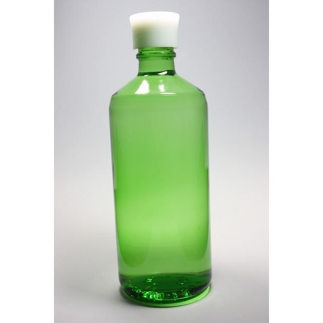 SL-500 グリーンびん 丸瓶 1本入 酒瓶 ふた付 ガラス瓶 保存瓶 ワイン