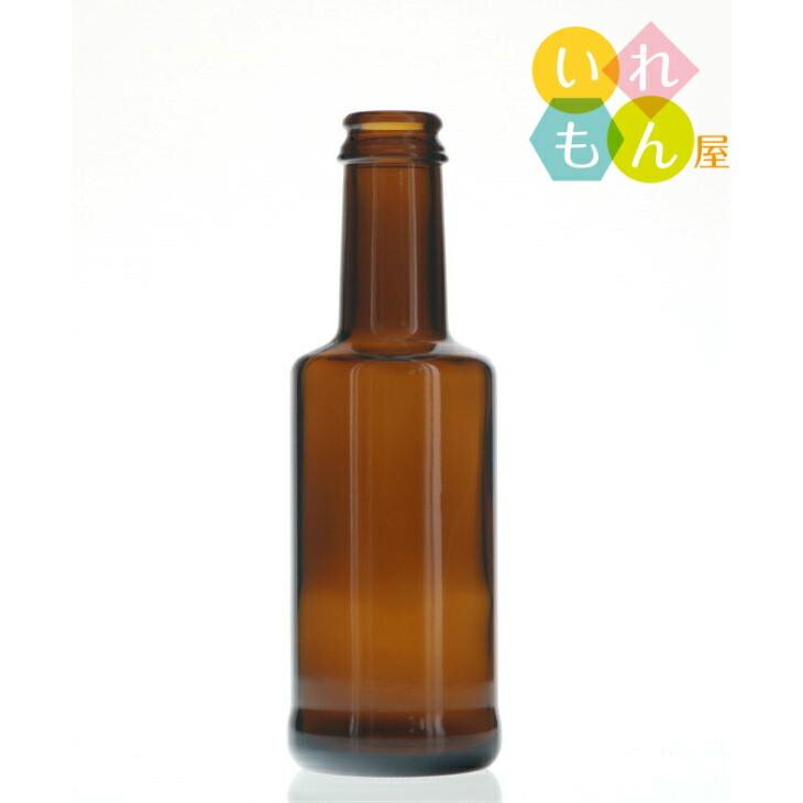 VU-200 茶びん アンバー色 丸瓶 1本入 調味料瓶 ふた付 ガラス瓶 保存瓶 醤油 しょうゆ しょう油 ポン酢 酢 油 ぽん酢 オイル オリーブオイル | ブランド登録なし