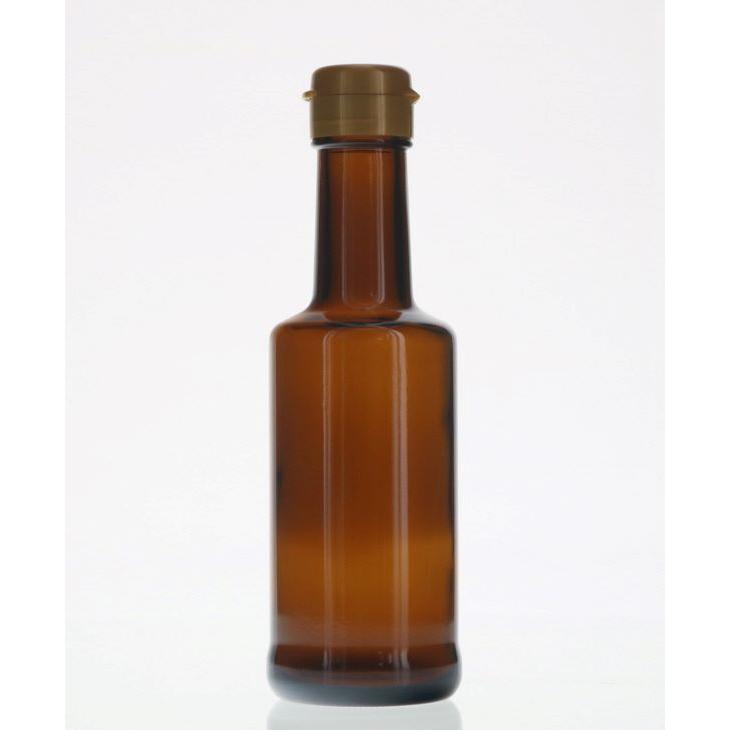 VU-200 茶びん アンバー色 丸瓶 1本入 調味料瓶 ふた付 ガラス瓶 保存瓶 醤油 しょうゆ しょう油 ポン酢 酢 油 ぽん酢 オイル オリーブオイル | ブランド登録なし | 02