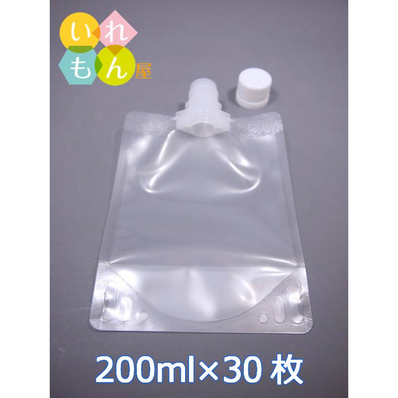 パウチ袋 30枚入 ふた付 夢パック DP16-TN0200 スパウトパウチ スタンド袋 保存容器 調味料容器 ジャム ゼリー ジュース ケチャップ | ブランド登録なし | 01