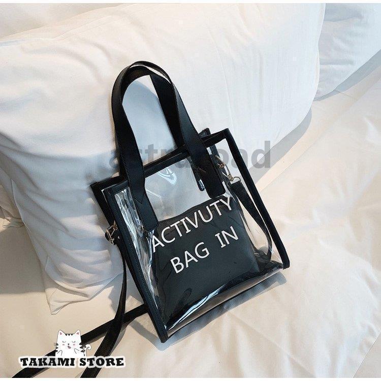 ❤️CHANEL 透明バッグ ポーチ付き。❤️ org.jpg