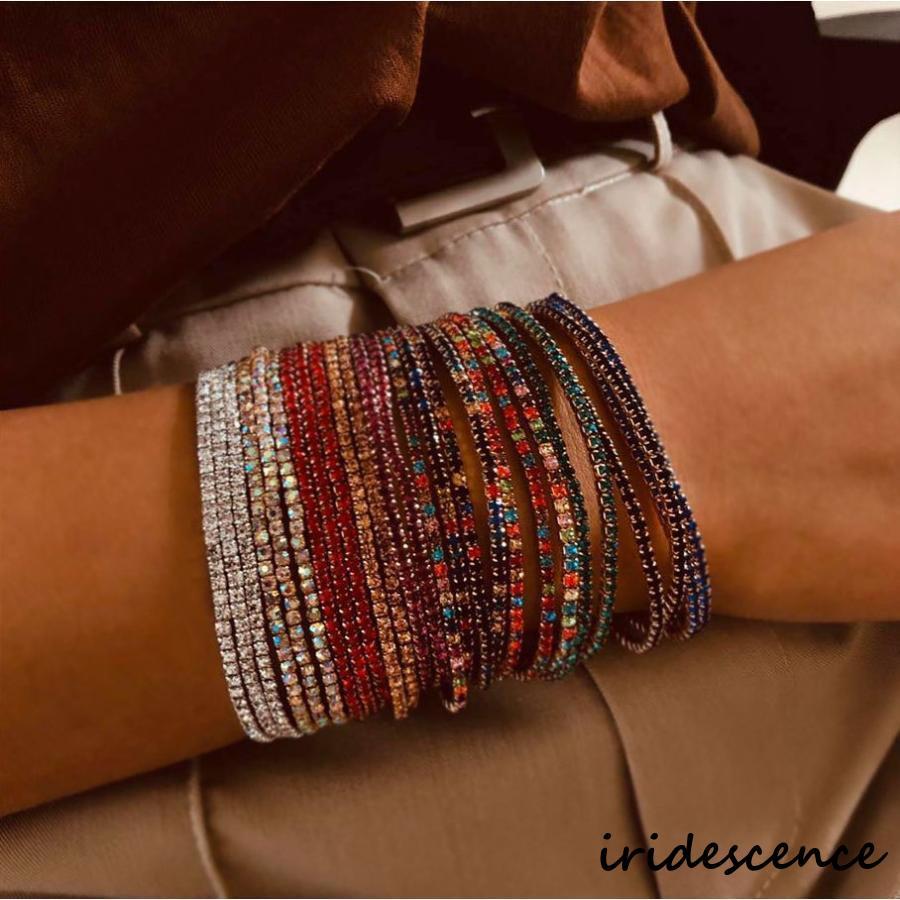 テニスブレスレット 腕輪 レディース アクセサリー ラインストーン