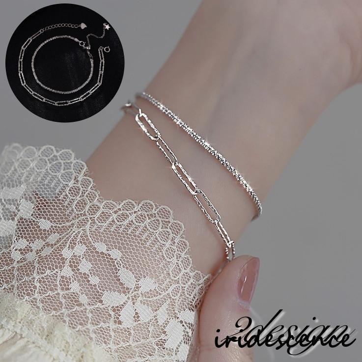 ブレスレット レディース 女性 アクセサリー シルバーカラー チェーン