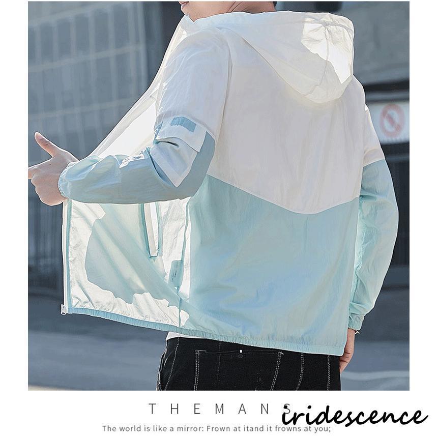 UVカットパーカー メンズ アウトドア ラッシュガード フード付き 紫外線対策 日焼け対策 トップス 体型カバー 長袖 前開き 羽織り カジュアル 父の日 ギフト 夏 | ブランド登録なし | 10