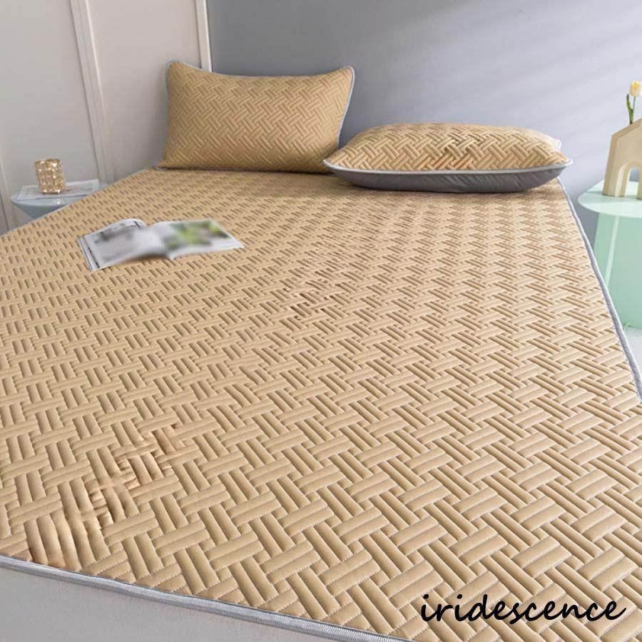 ベッドパッド 敷きパッド クイーン ポリエステル 春夏用 さらさら 汗取り敷きパッド 汗取り敷きパッド ベッドパッド 取り付け簡単 洗える 新生活 丸洗いOK | ブランド登録なし