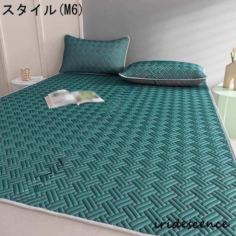 ベッドパッド 敷きパッド クイーン ポリエステル 春夏用 さらさら 汗取り敷きパッド 汗取り敷きパッド ベッドパッド 取り付け簡単 洗える 新生活 丸洗いOK | ブランド登録なし | 12