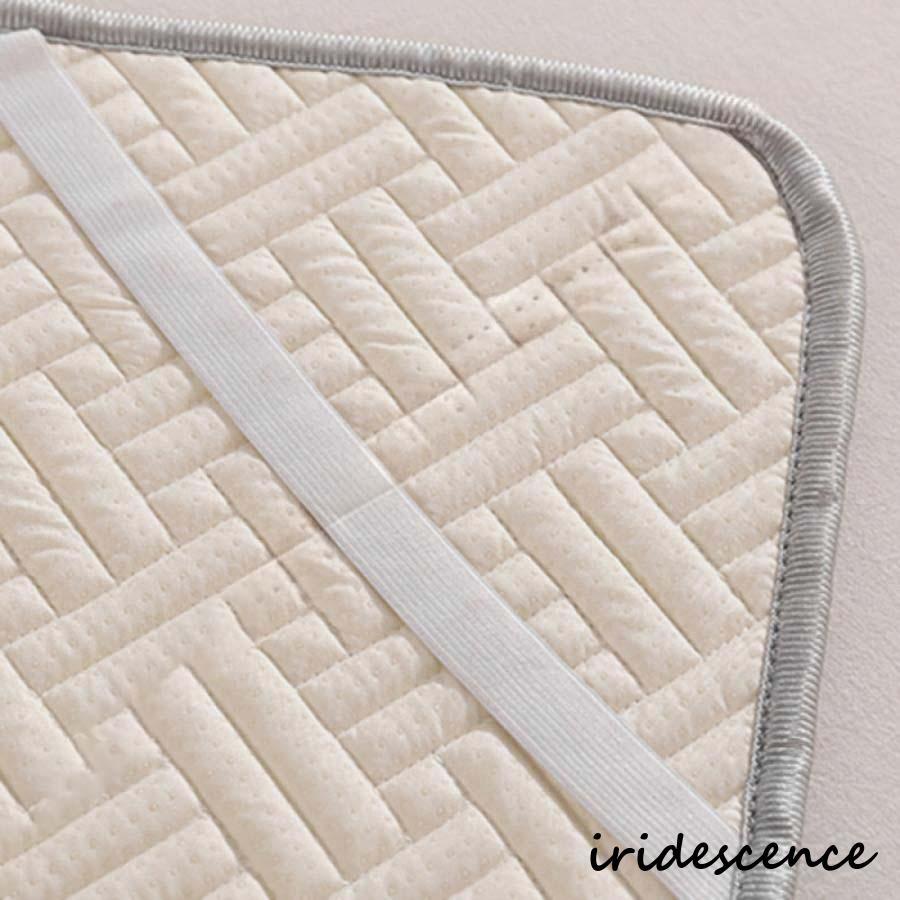 ベッドパッド 敷きパッド クイーン ポリエステル 春夏用 さらさら 汗取り敷きパッド 汗取り敷きパッド ベッドパッド 取り付け簡単 洗える 新生活 丸洗いOK | ブランド登録なし | 18