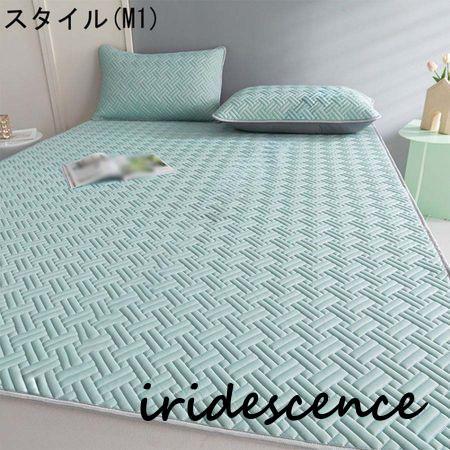 ベッドパッド 敷きパッド クイーン ポリエステル 春夏用 さらさら 汗取り敷きパッド 汗取り敷きパッド ベッドパッド 取り付け簡単 洗える 新生活 丸洗いOK | ブランド登録なし | 01