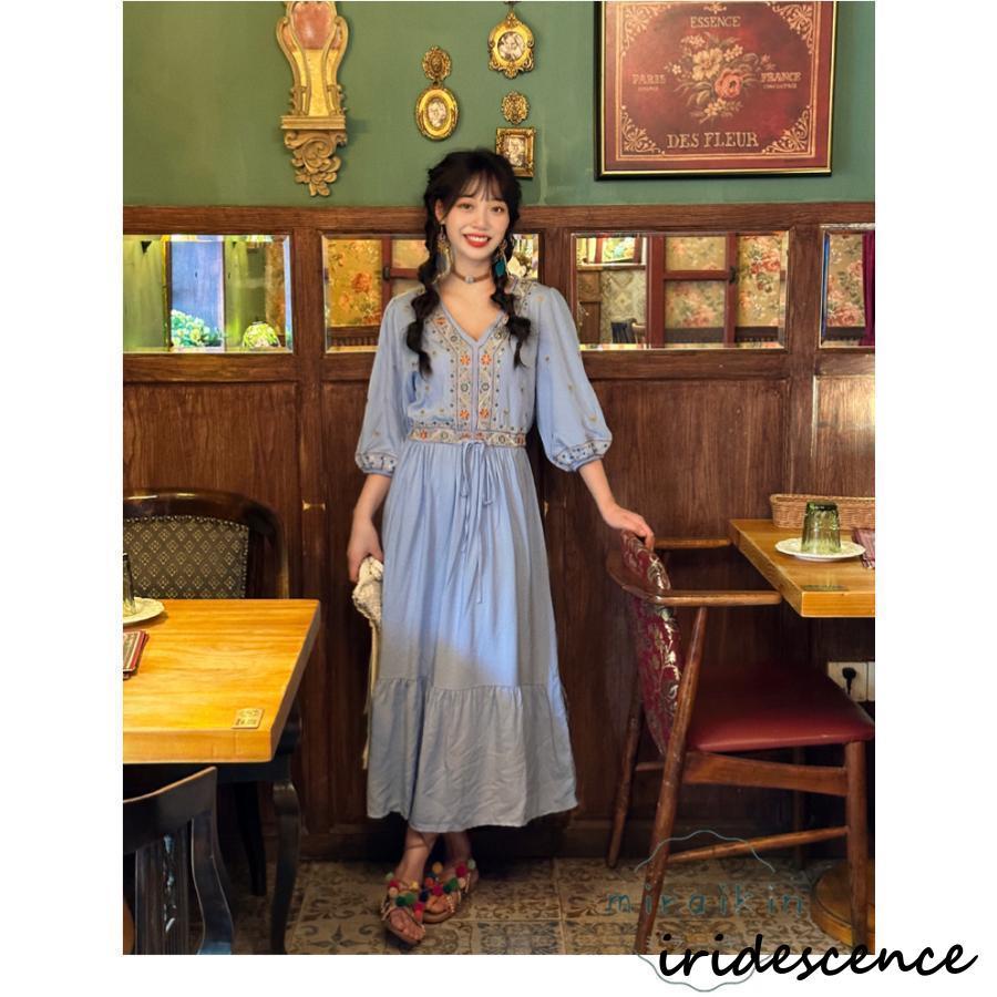 リゾートワンピース ワンピース レディース ロングワンピース 夏