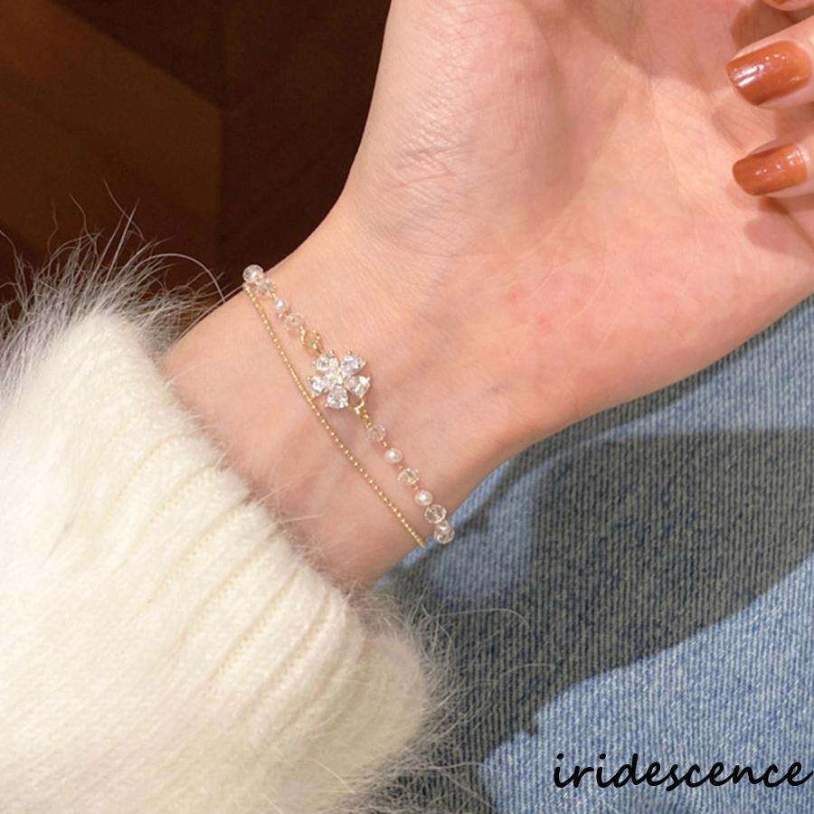 2連チェーンブレスレット レディース : アイリスの弓 - 通販