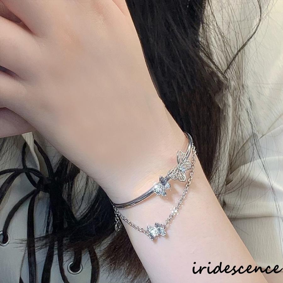 ブレスレット 2連バングル 蝶々モチーフ : アイリスの弓 - 通販