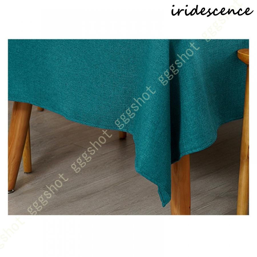 北欧 テーブルクロス おしゃれ リネン 無地 滑り止め テーブルカバー