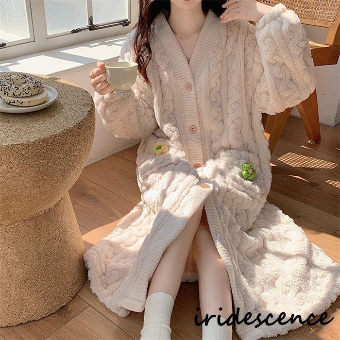 ガウン 冬 ルームウェア 着る毛布 パジャマ レディース バスローブ