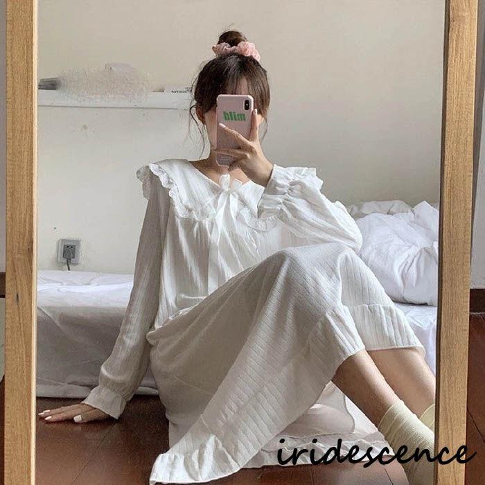 パジャマ ネグリジェ ルームウェア レディース 春 秋 冬 寝巻き ルーム