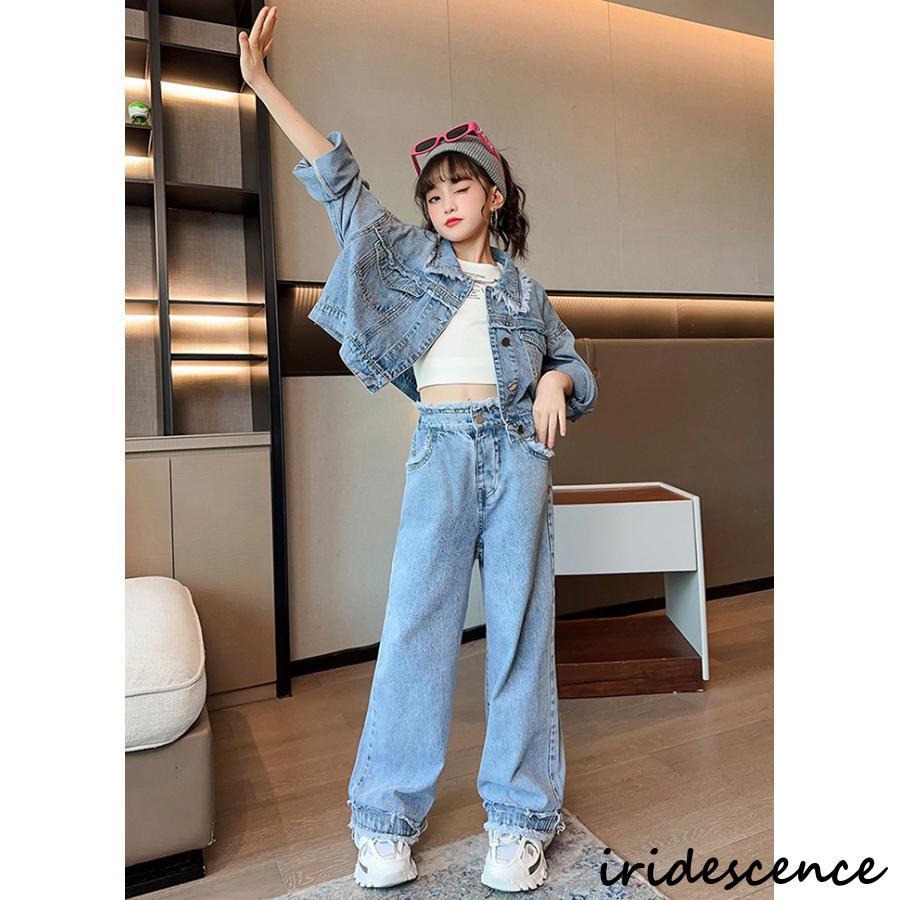 子供服 セットアップ デニム 2点セット ユニセックス デニムジャケット