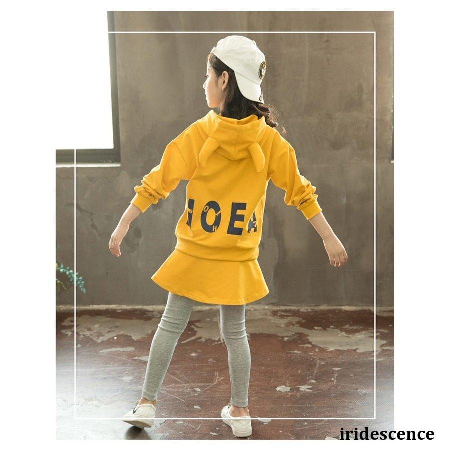 ジャージ キッズ 120 スウェット 上下セット 子供服 パーカー スカート付きレギンス スポーツウェア｜iridescence｜08