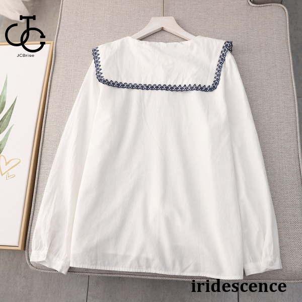 セーラーカラーブラウス スクエアカラー ビッグカラーブラウス