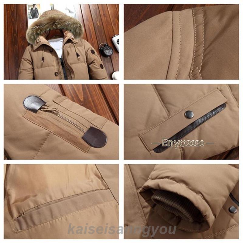 ダウンジャケット メンズ ダウンコート アウター フード付き ファー