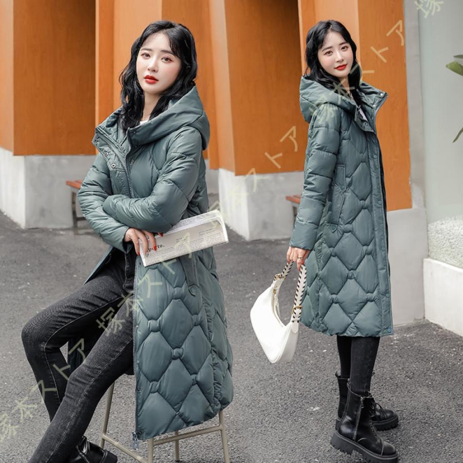 レディース ダウンジャケット 冬 薄手 防寒服 防風 アウトドア ロング