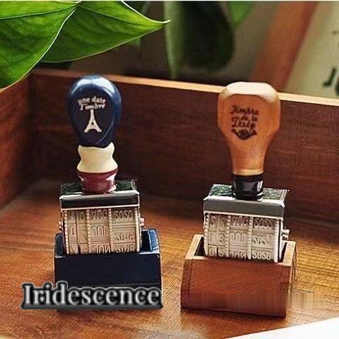 木製スタンプ 日付 年月日 DIY レトロ調 木製 ゴム印 数字