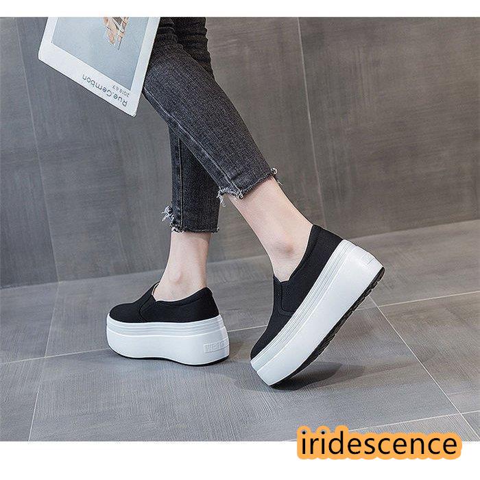 レディース スニーカー 疲れない 通学 歩きやすい 8cmヒール 超厚底