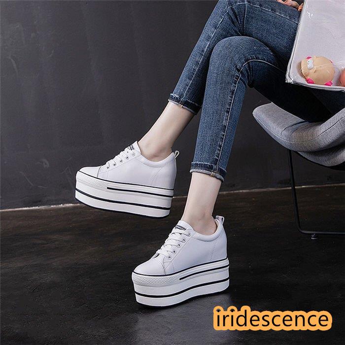 【✩】厚底のカジュアルな女性の靴、多目的な毎日の摩耗 レディース スニーカー 疲れない 通学 歩きやすい 11cmヒール 超