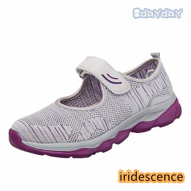 レディース 介護シューズ 高齢者シューズ マジックテープ 外反母趾 気性 柔軟性 メッシュ 中高齢者靴 5色 普段履き | ブランド登録なし | 02