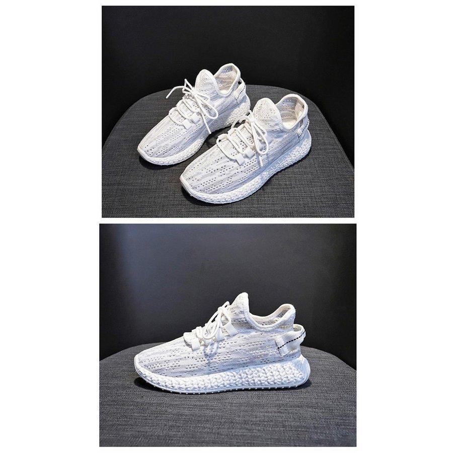 レディースファッション スニーカー  厚底 フラット ランニングシューズ カジュアル おしゃれ 通気性 メッシュ 柔らかい シンプル かっこいい スニーカー | ブランド登録なし | 17