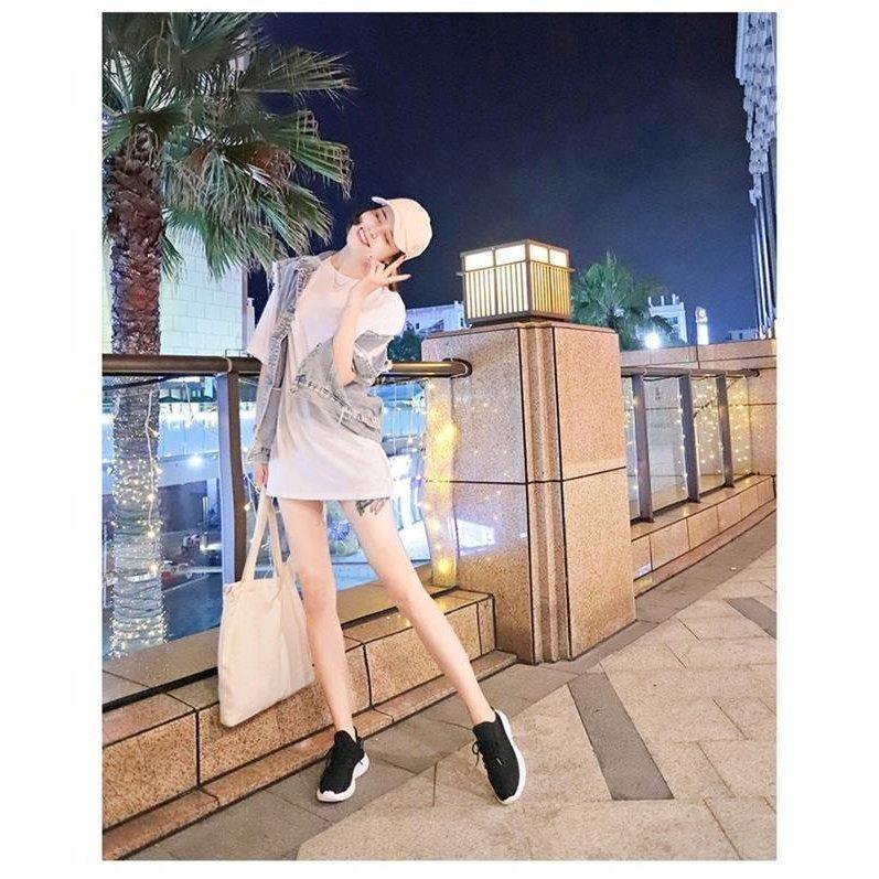 レディースファッション スニーカー  厚底 フラット ランニングシューズ カジュアル おしゃれ 通気性 メッシュ 柔らかい シンプル かっこいい スニーカー | ブランド登録なし | 02